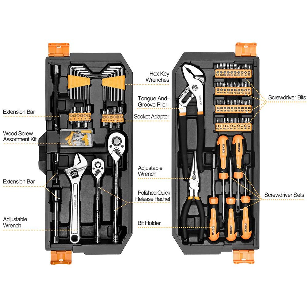 192 Piece Mechanics Tool Set with Plastic Storage Case I4750