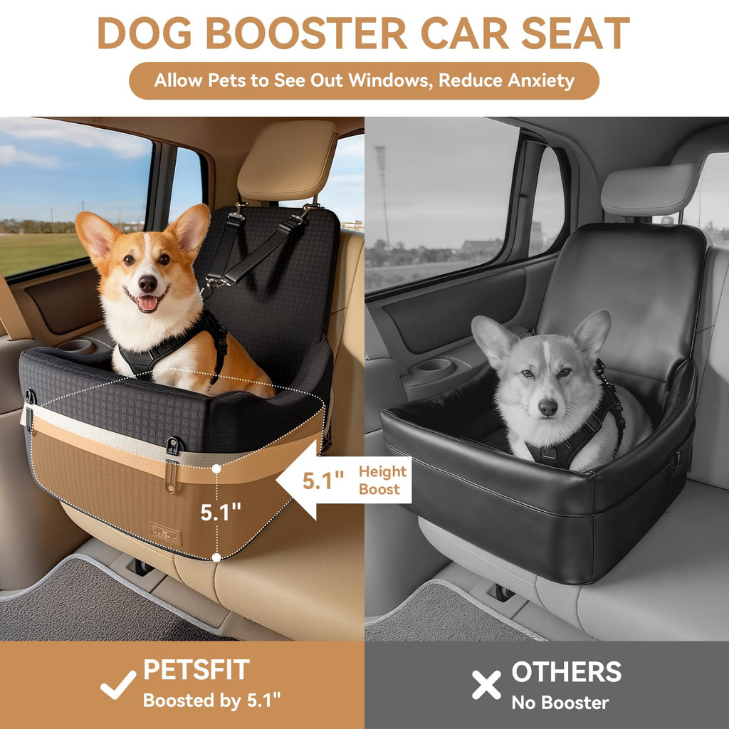 Dog Car Seat with Elevated Cushion Q141137