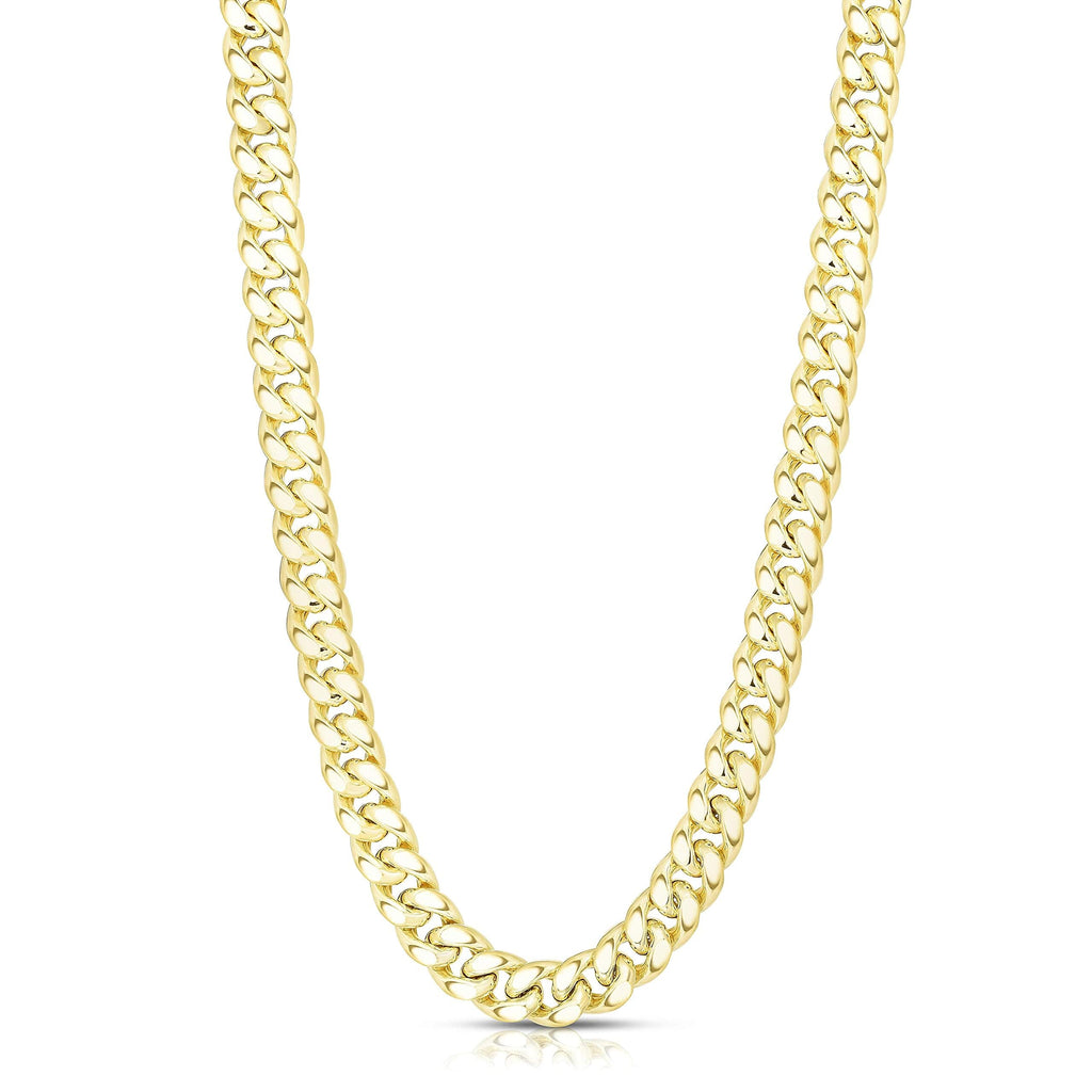 14k Yellow Gold Cuban Link Chain Necklace N44953