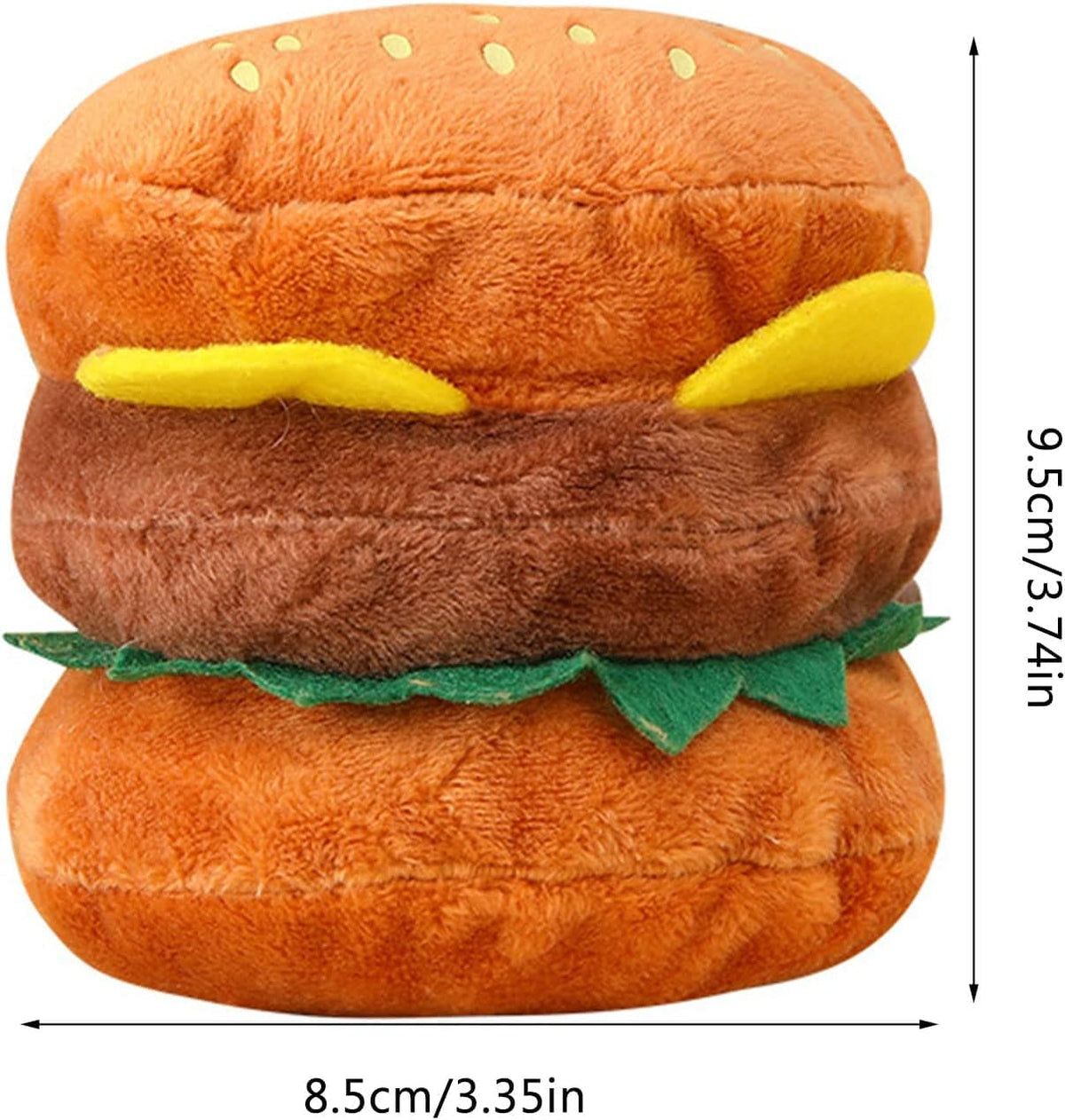 Hamburger Shape Dog Squeaky Toy K8400