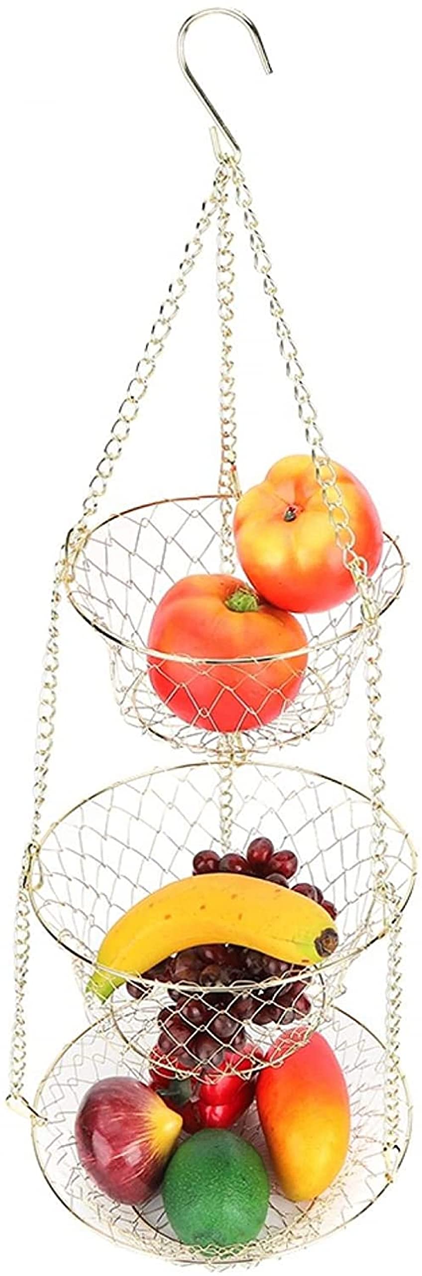 3-Tier Heavy Duty Wire Hanging Basket I514463