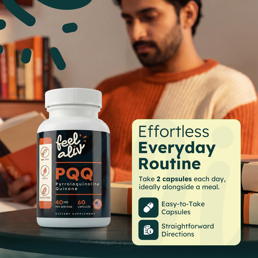 PQQ Supplement 40mg Vegan 60 Capsules T794