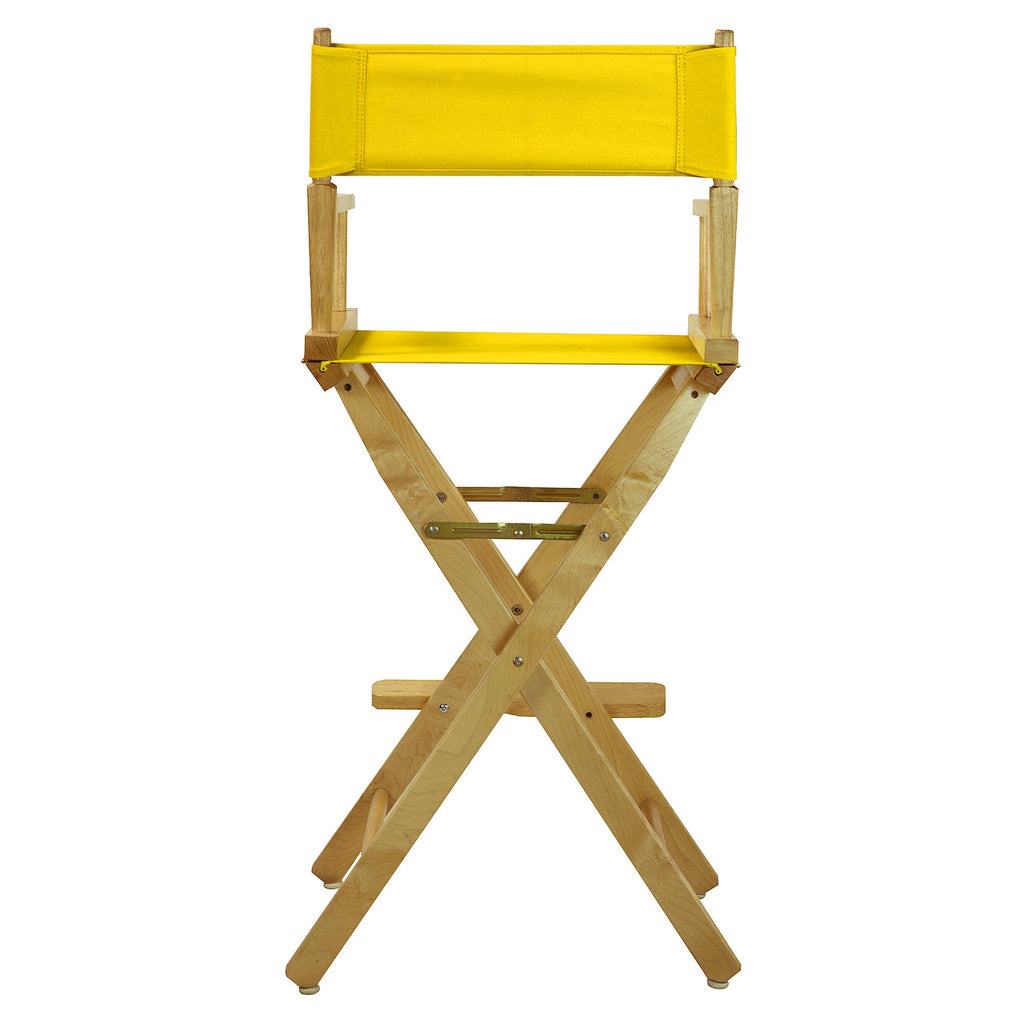 Bar Height Natural Frame Gold Canvas Director Chair G686760