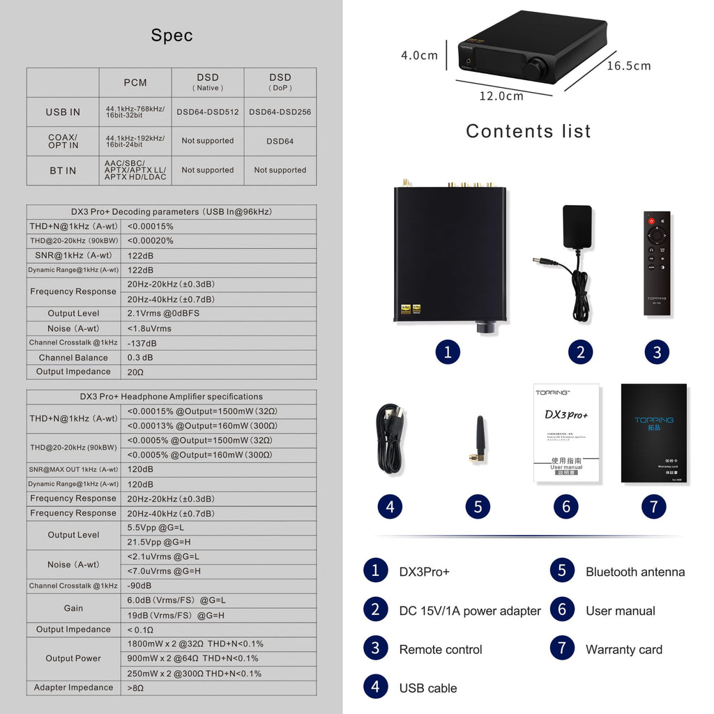 Black Headphone Amplifier DAC Amp Preamp N894
