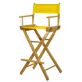 Bar Height Natural Frame Gold Canvas Director Chair G686760