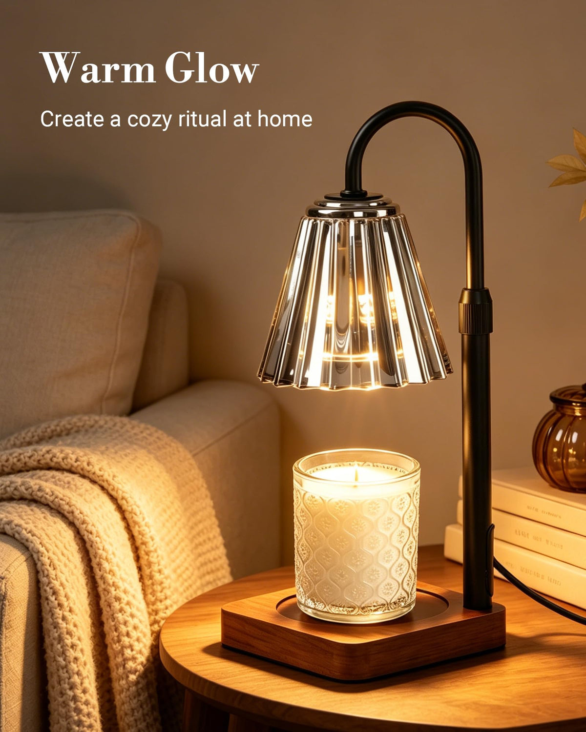 Vintage Candle Warmer Lamp with Timer Dimmer J49771