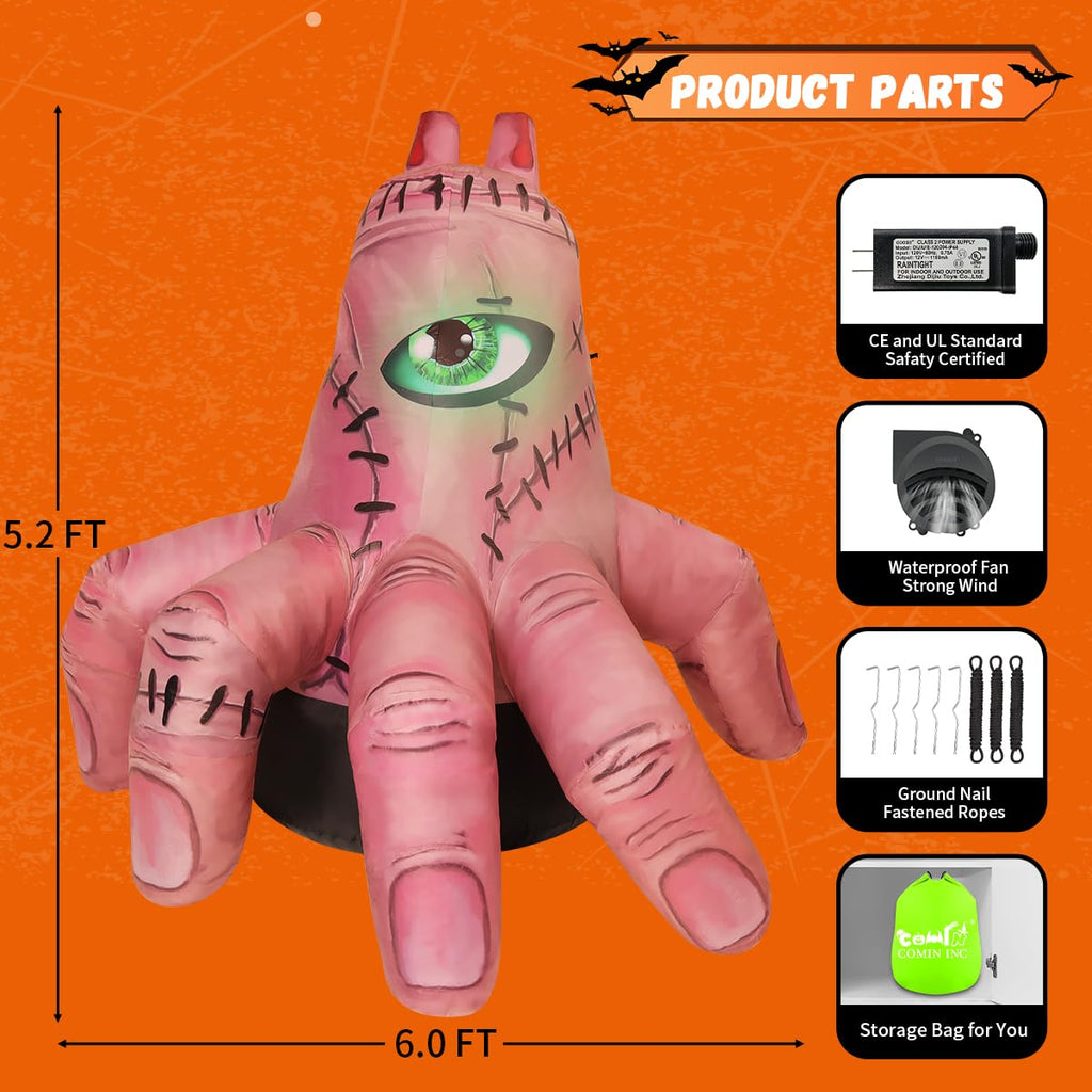 6 FT Halloween Inflatables with Built-in LEDs M339