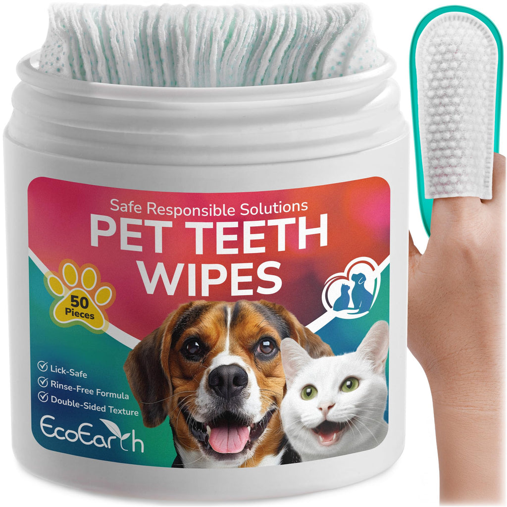 Teeth Cleaning Wipes for Dogs and Cats, 50 pc J485927