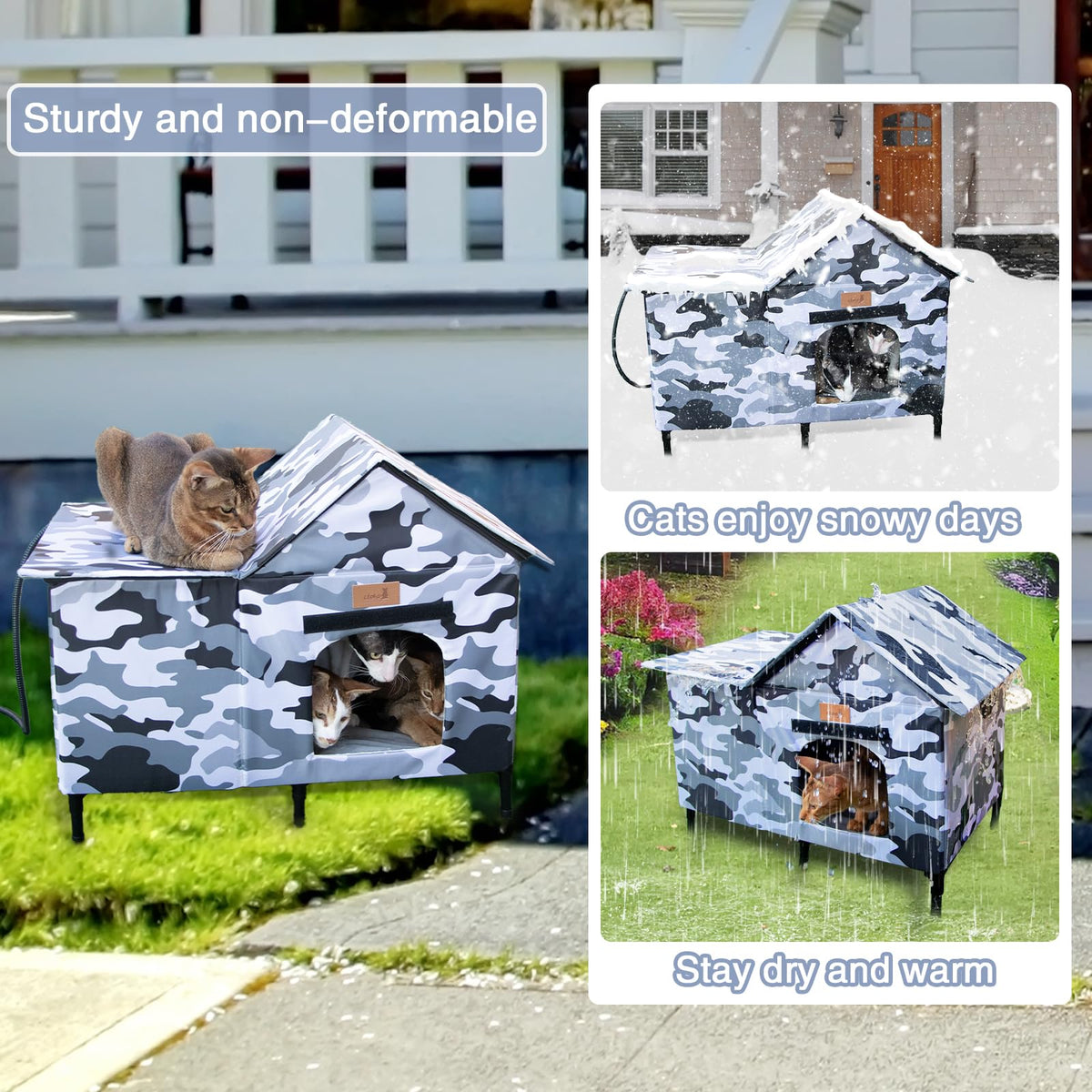 Extra Large Heated Weatherproof Cat House P85970