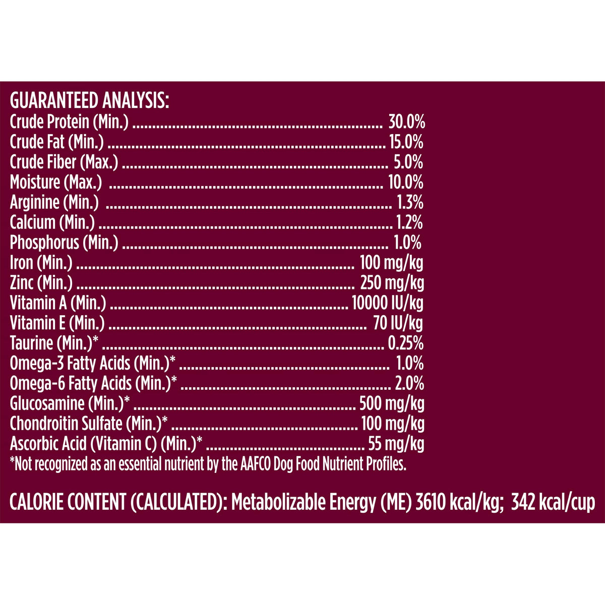 High Protein Dry Dog Food 4 lb. Bag V5466