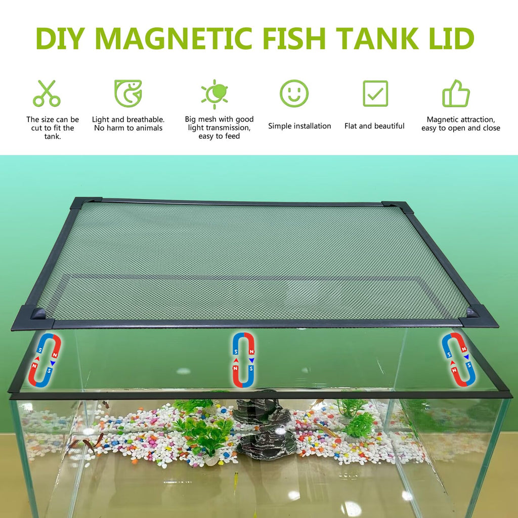 Fish Tank Cover Net Aquarium Lid Mesh Top 39"X19" M136