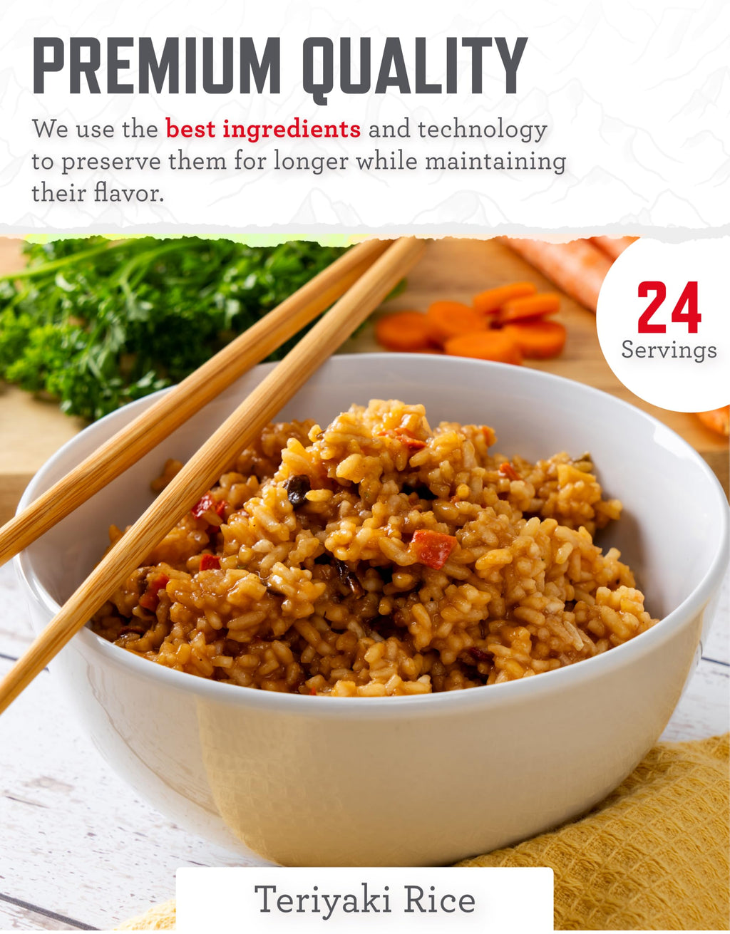 48 Servings Gluten Free Freeze Dried Entrées E831