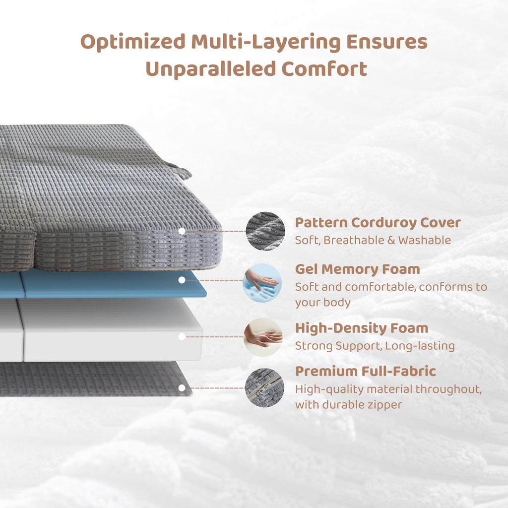 Memory Foam Tri-Folding Mattress D89211