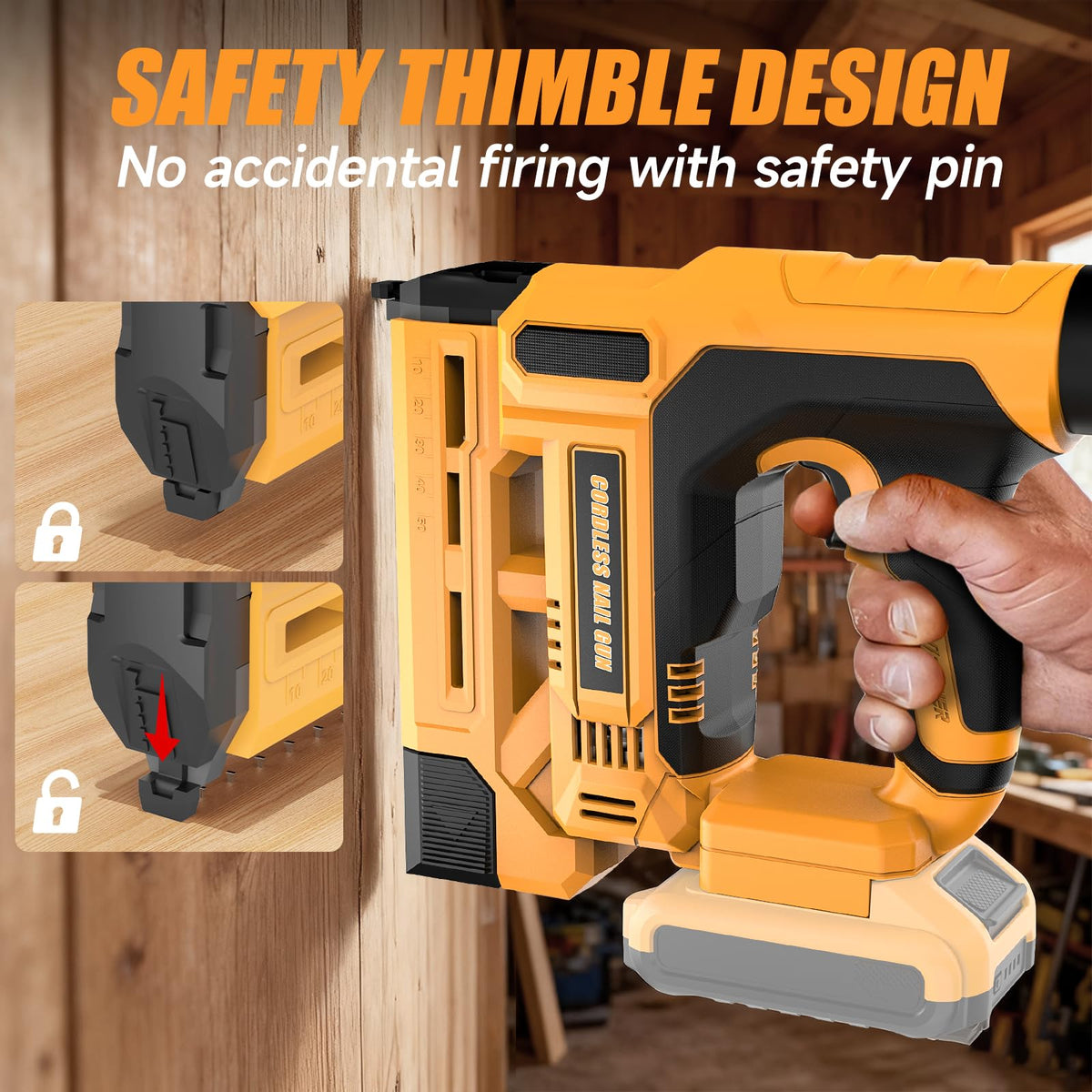 Cordless 2-in-1 18 Gauge Brad Nailer/Staple Gun N880