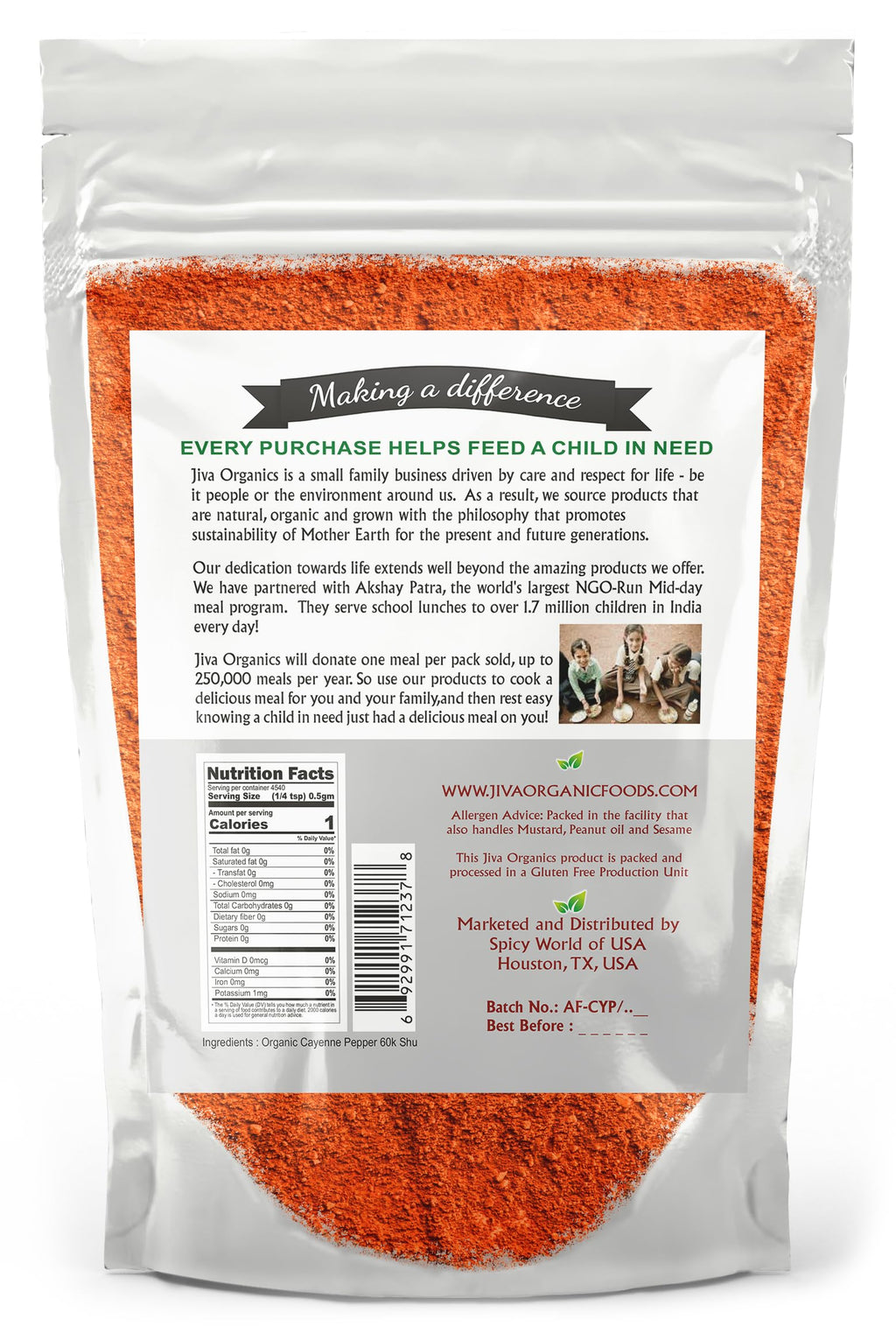 Cayenne Pepper Powder 5 LB Bulk Bag M64162