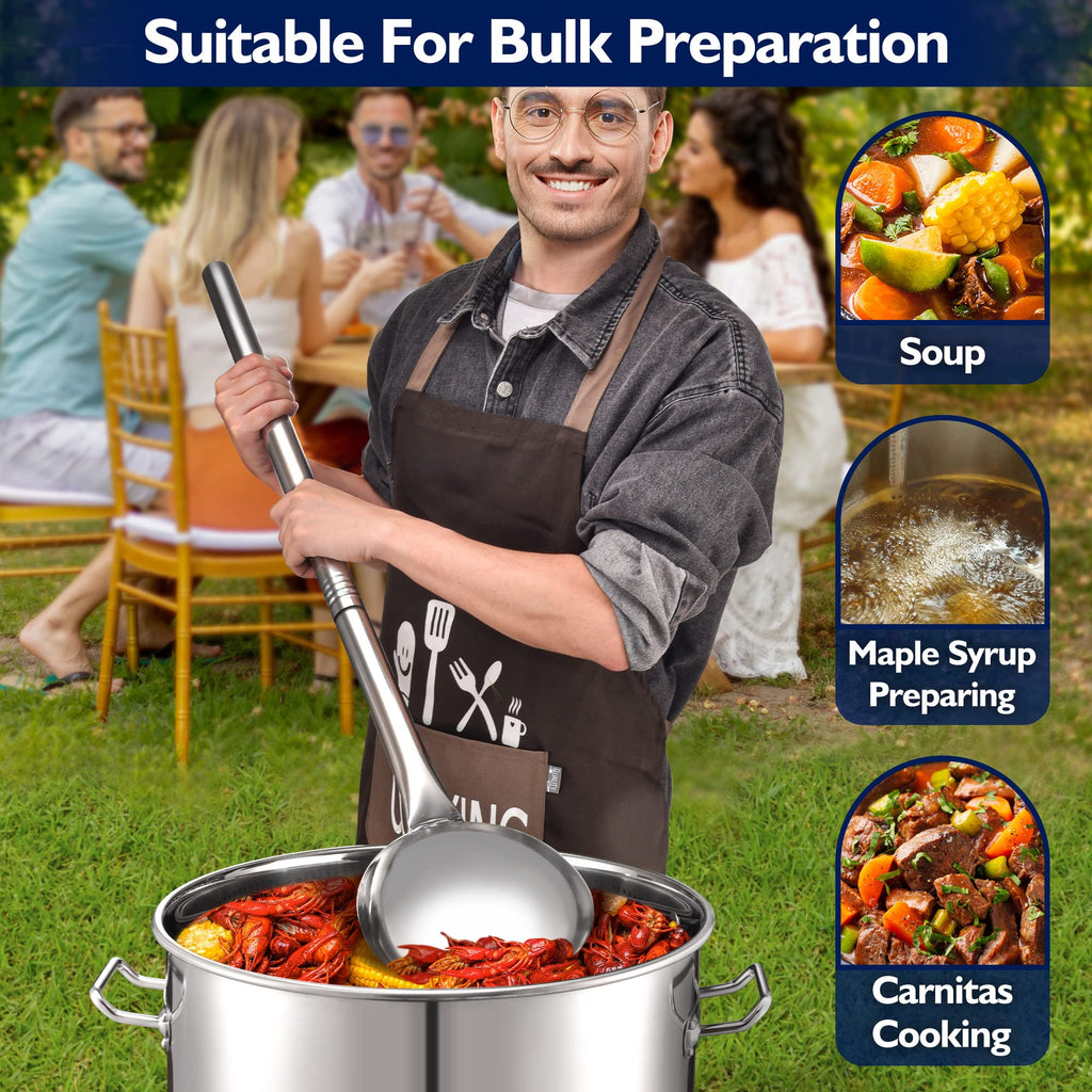 40 Quart Stainless Steel Stockpot with Basket and Steam Rack Q9976