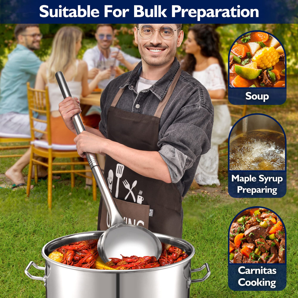 40 Quart Stainless Steel Stockpot with Basket and Steam Rack Q9976