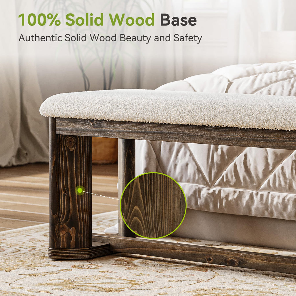 Upholstered Bench with Cushion M9128
