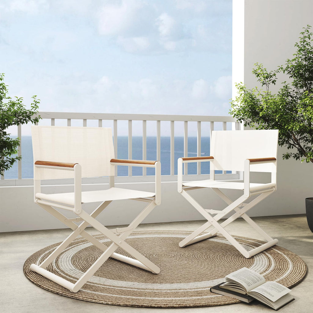 Extra-Wide Folding Directors Chairs Set of 2 H84414