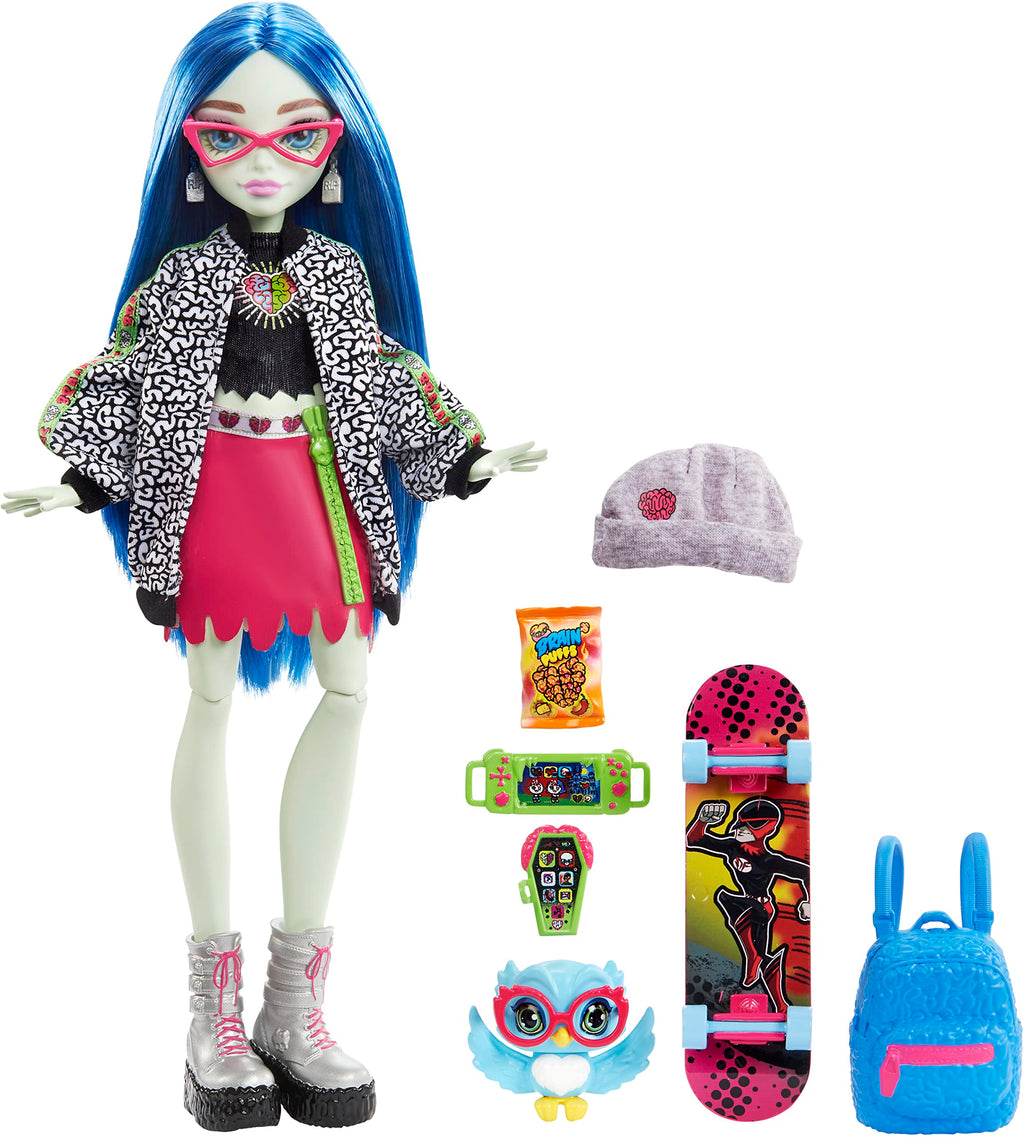 Blue Hair Posable Doll with Pet and Accessories I962