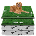 Extra Large Ultra-Absorbent Artificial Grass Pads with Washable Pee Pads 2 Sets C199098