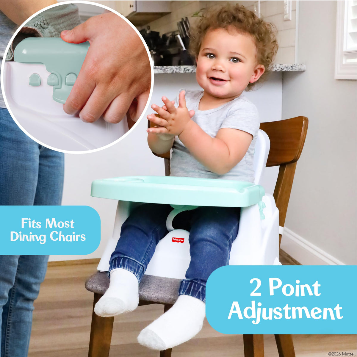 Adjustable Booster Seat with Safety Straps J7580