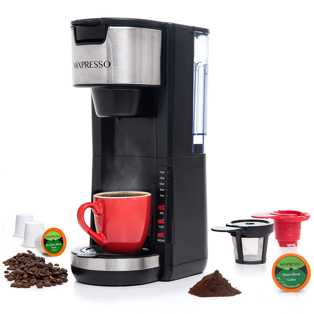 Black Single Serve Coffee Maker 30 oz U161