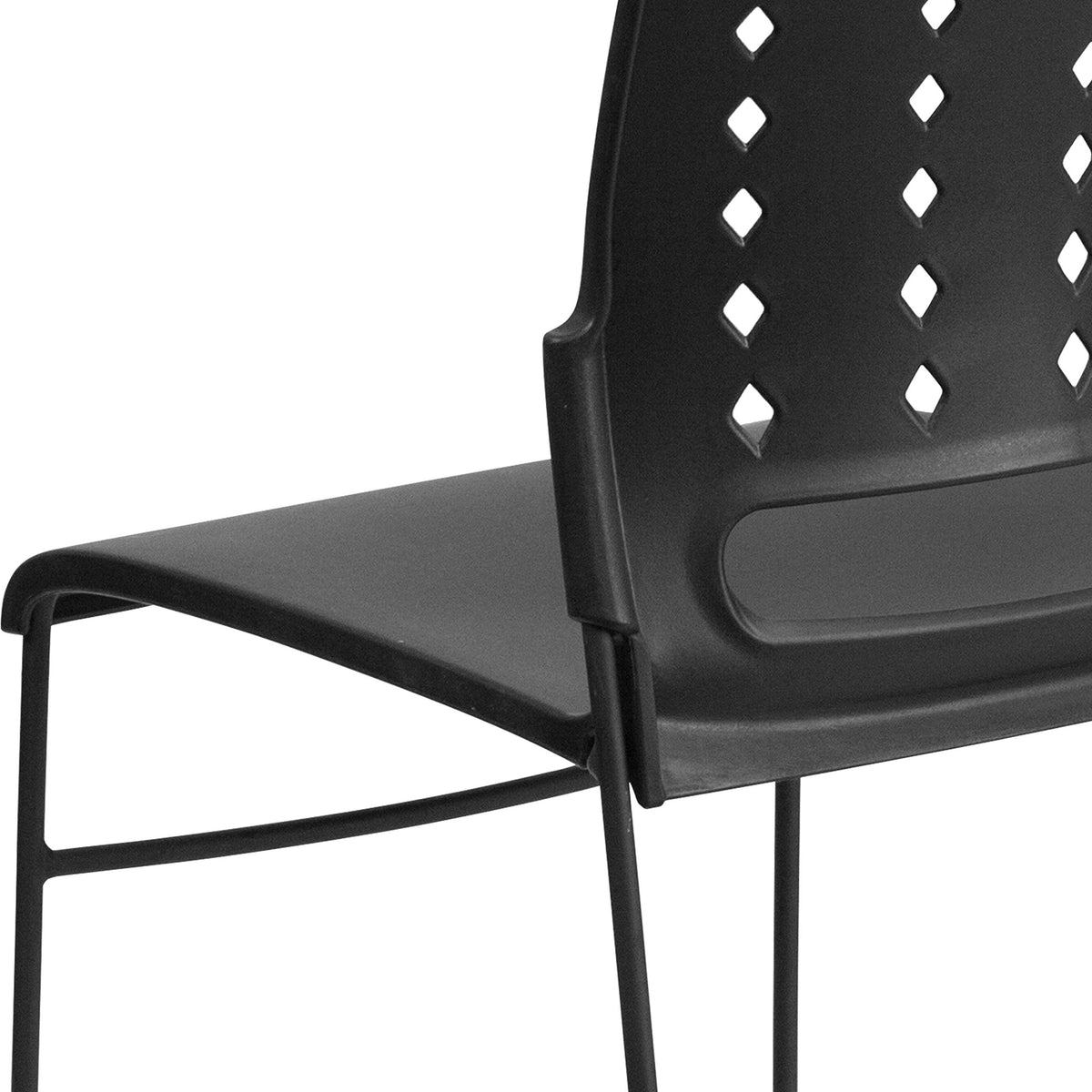 Black Stacking Chairs Set of 5 V89286