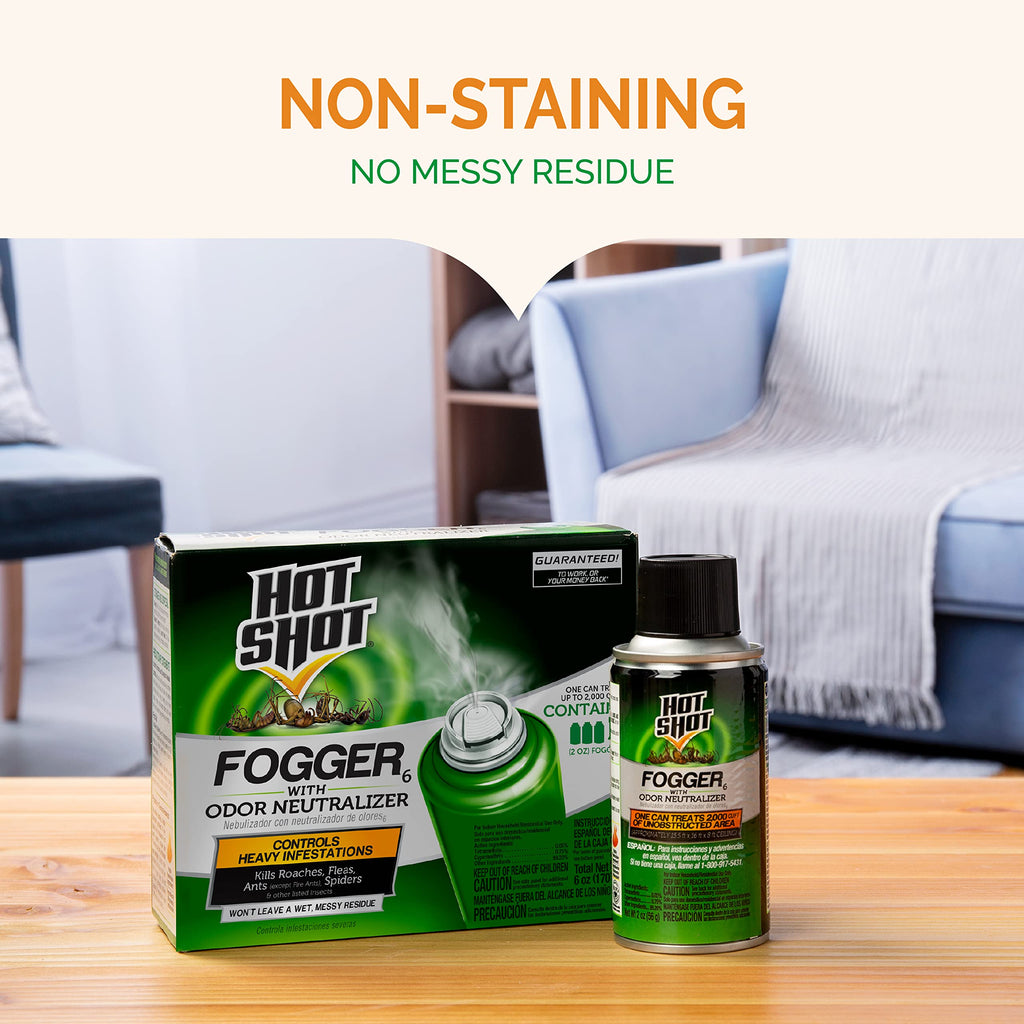 Fogger with Odor Neutralizer 6 Count 2 Ounce Cans 2 Pack W551