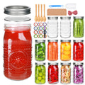 Wide Mouth Mason Jars with Lids 32oz 12 Pack B515987