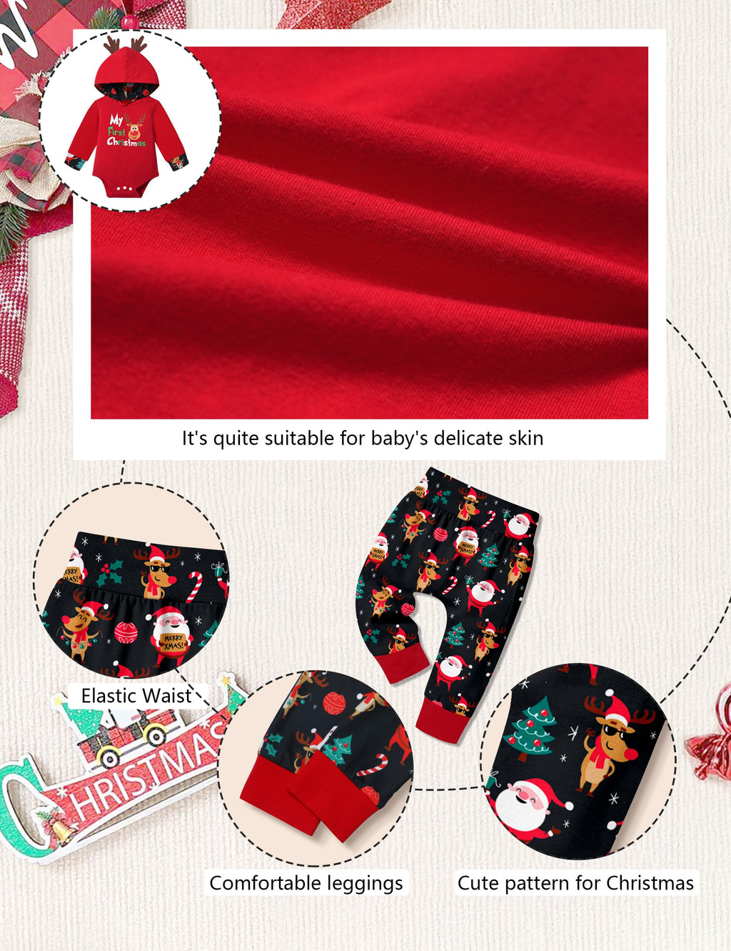 Newborn Baby Boy 2PCS Hoodies and Long Pants Outfits Set R430