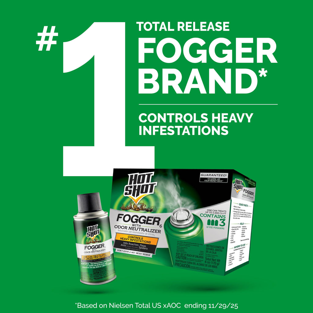 Fogger with Odor Neutralizer 6 Count 2 Ounce Cans 2 Pack W551