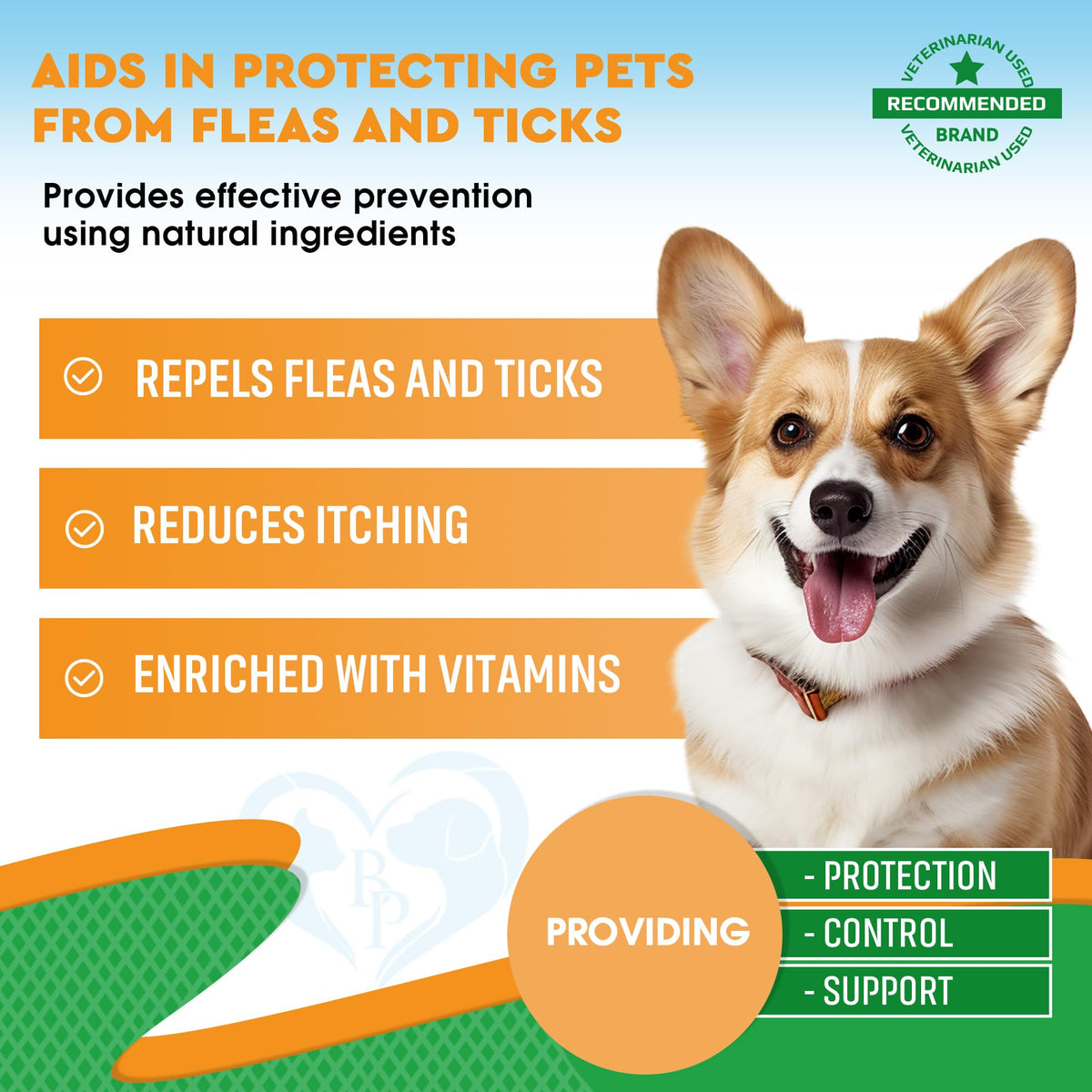Natural Flea & Tick Prevention Drops for Dogs and Cats U273551