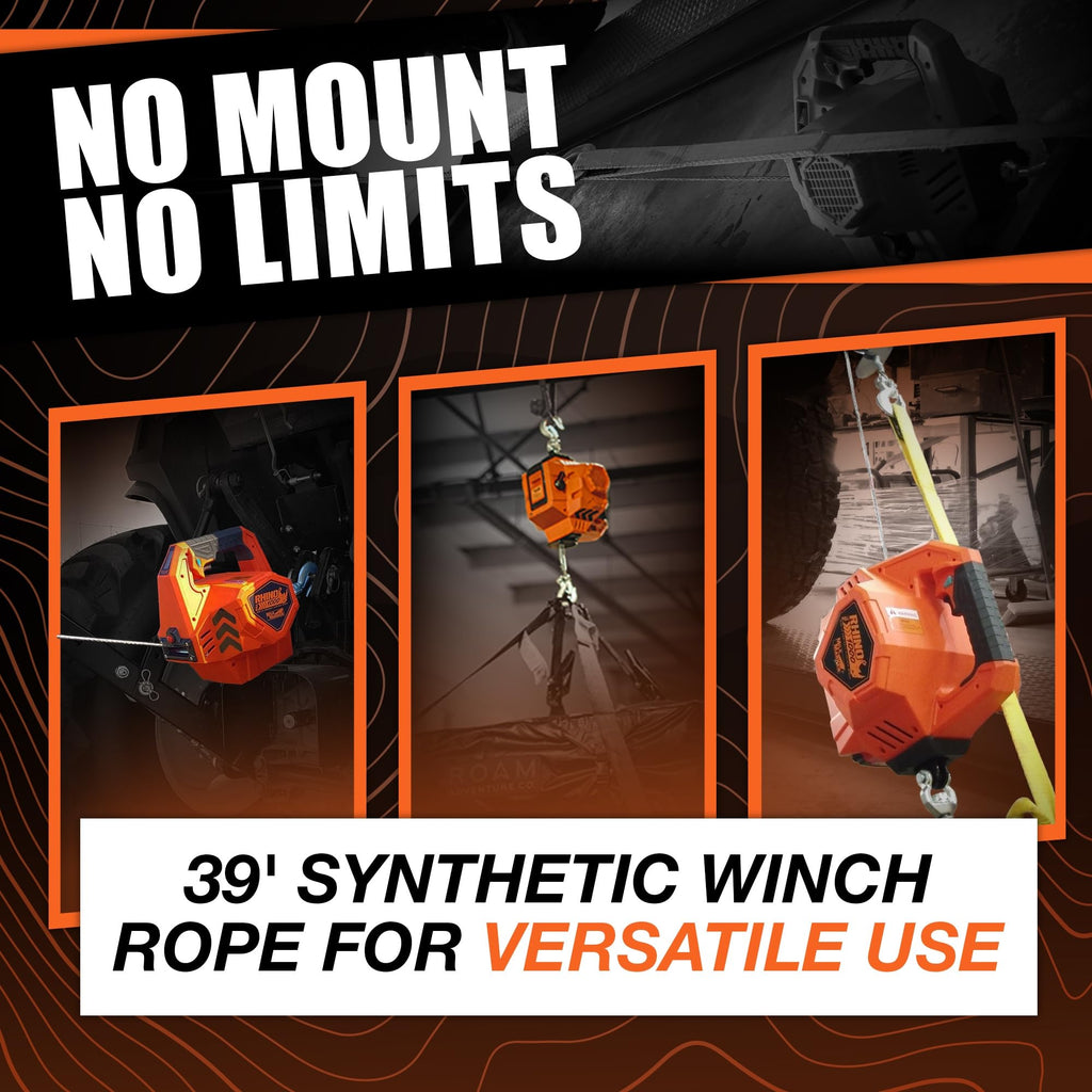 Portable Electric Winch with Synthetic Rope N964338