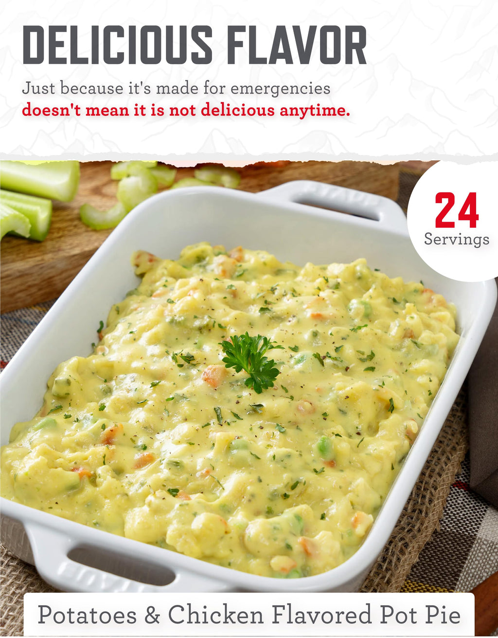 48 Servings Gluten Free Freeze Dried Entrées E831