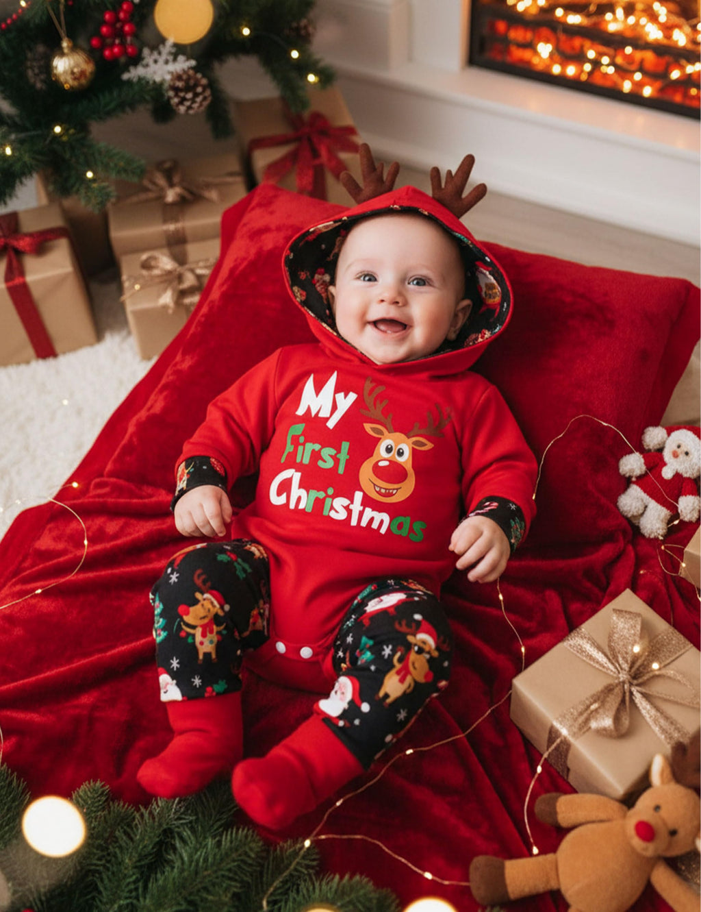 Newborn Baby Boy 2PCS Hoodies and Long Pants Outfits Set R430