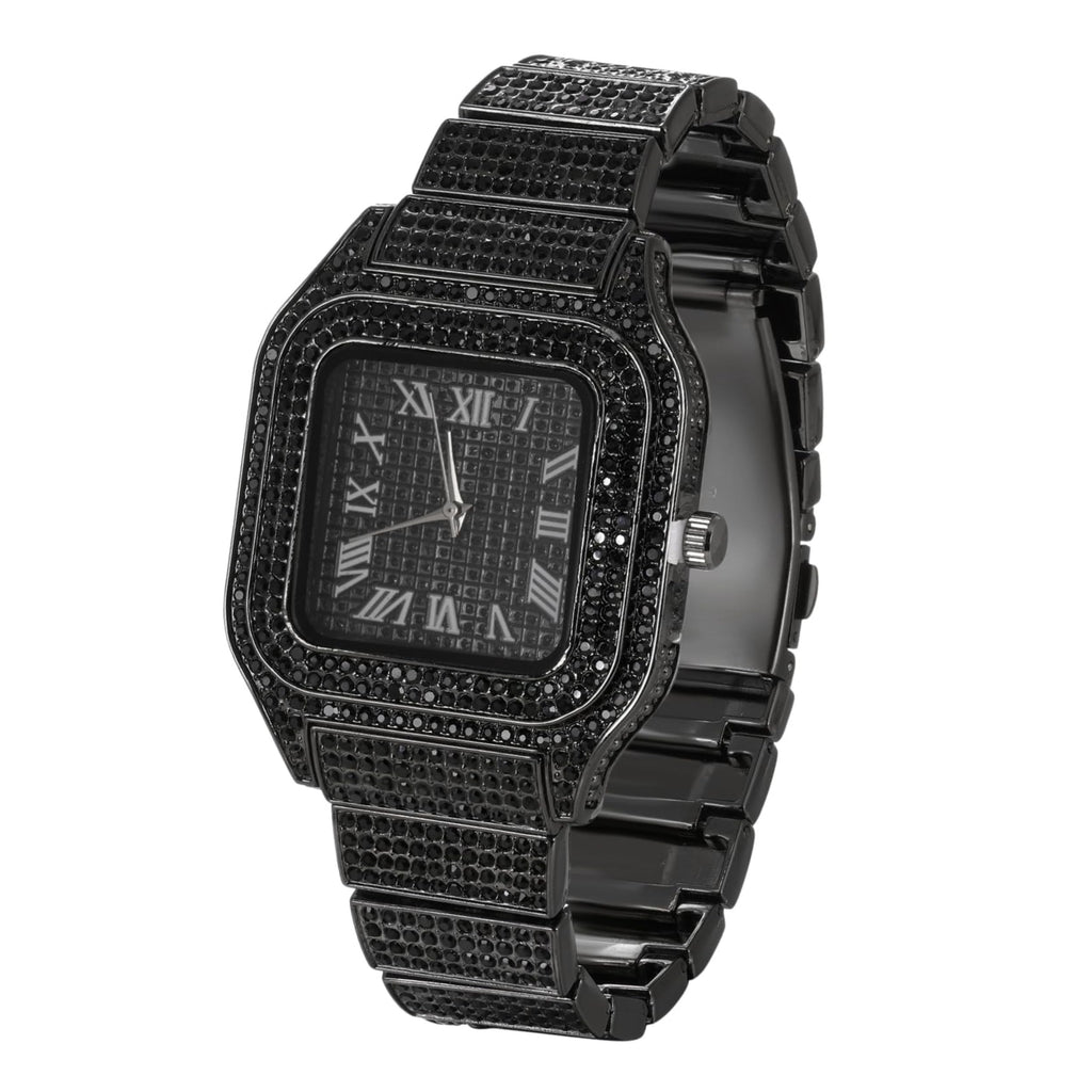 Men's Watch with Cuban Link Chain T4409