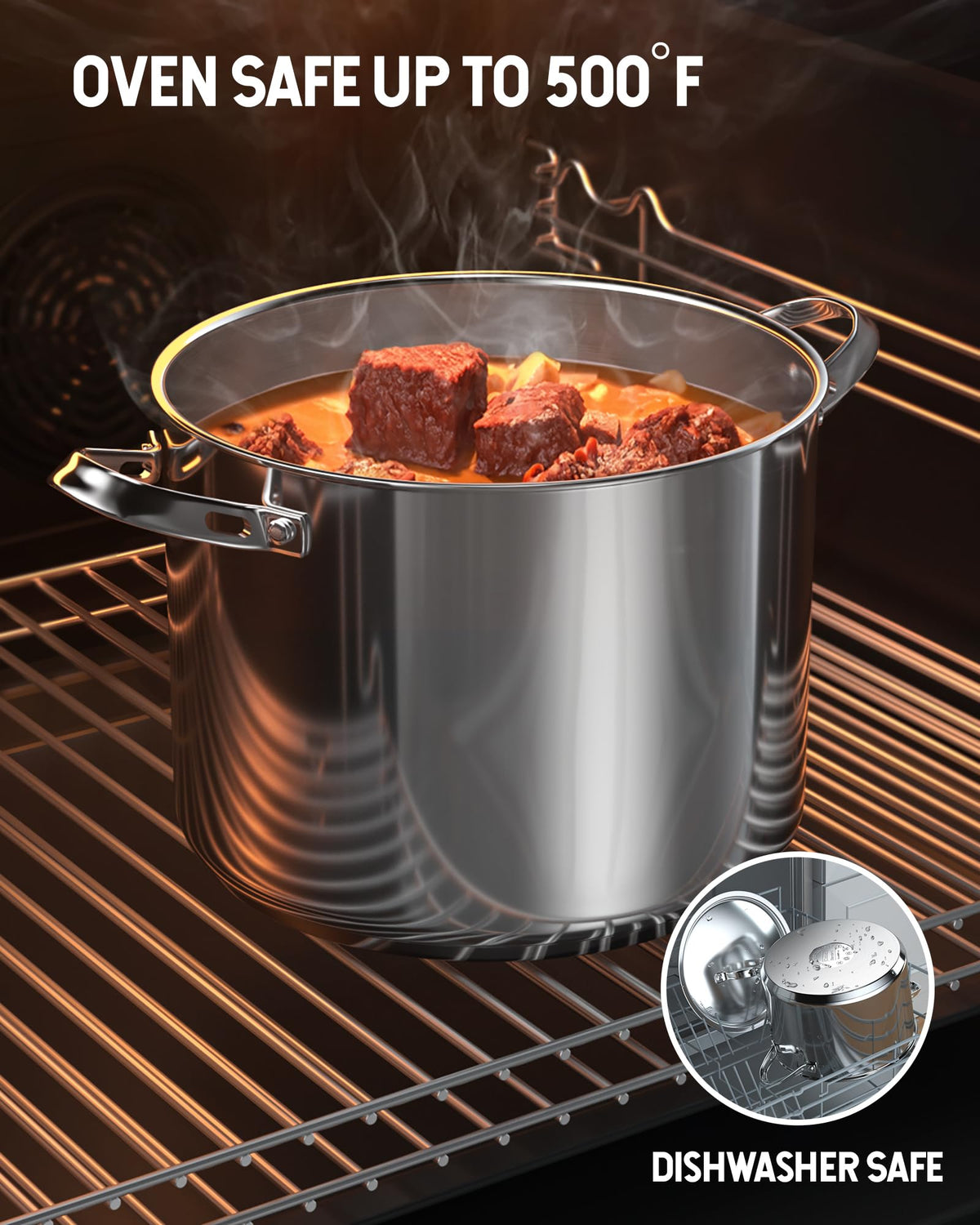 8 Quart Stainless Steel Stock Pot W8500