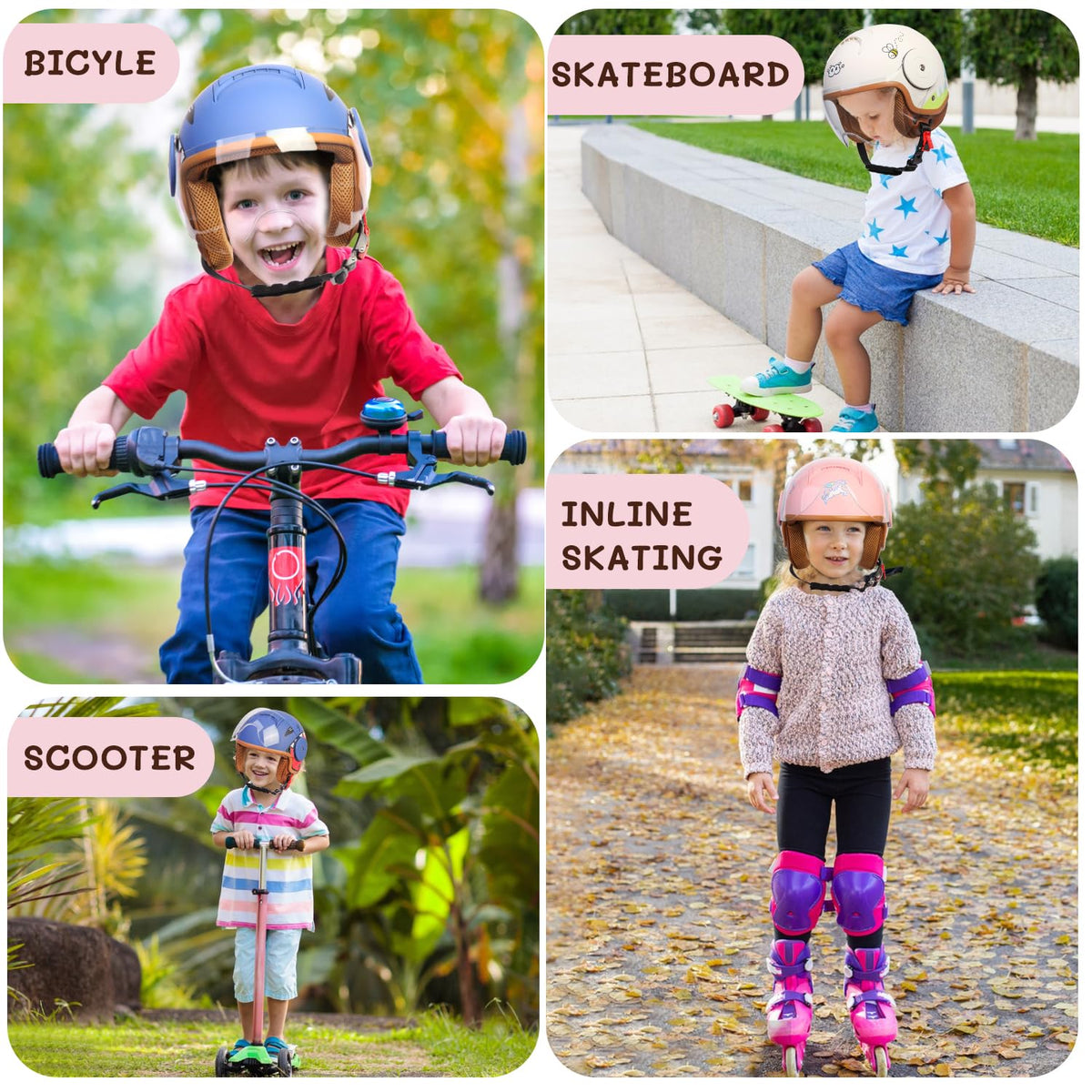 Kids 3/4 Open Face Motorcycle Helmet Y40120
