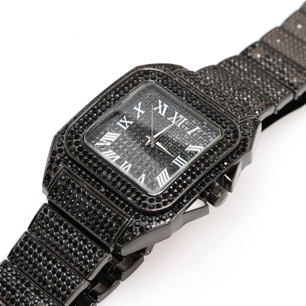 Men's Watch with Cuban Link Chain T4409