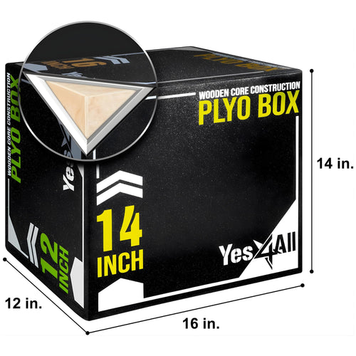 3-in-1 Soft-Padded Plyo Box with Wooden Core K37698