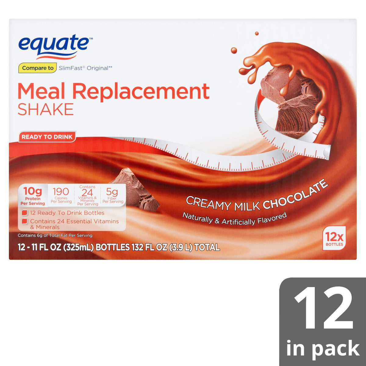Creamy Milk Chocolate Meal Replacement Shake 11 fl oz 12 Count C24716