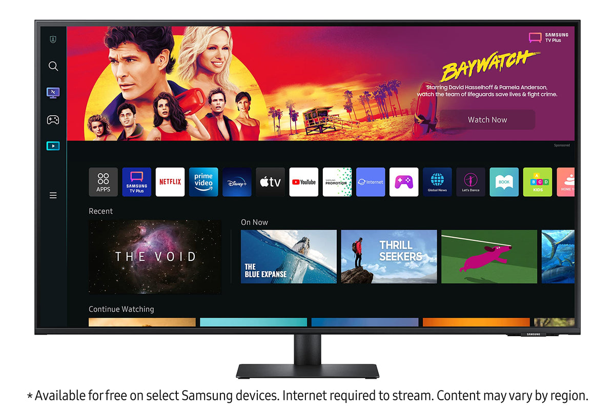 43" 4K UHD Smart Monitor & Streaming TV, Black B6455