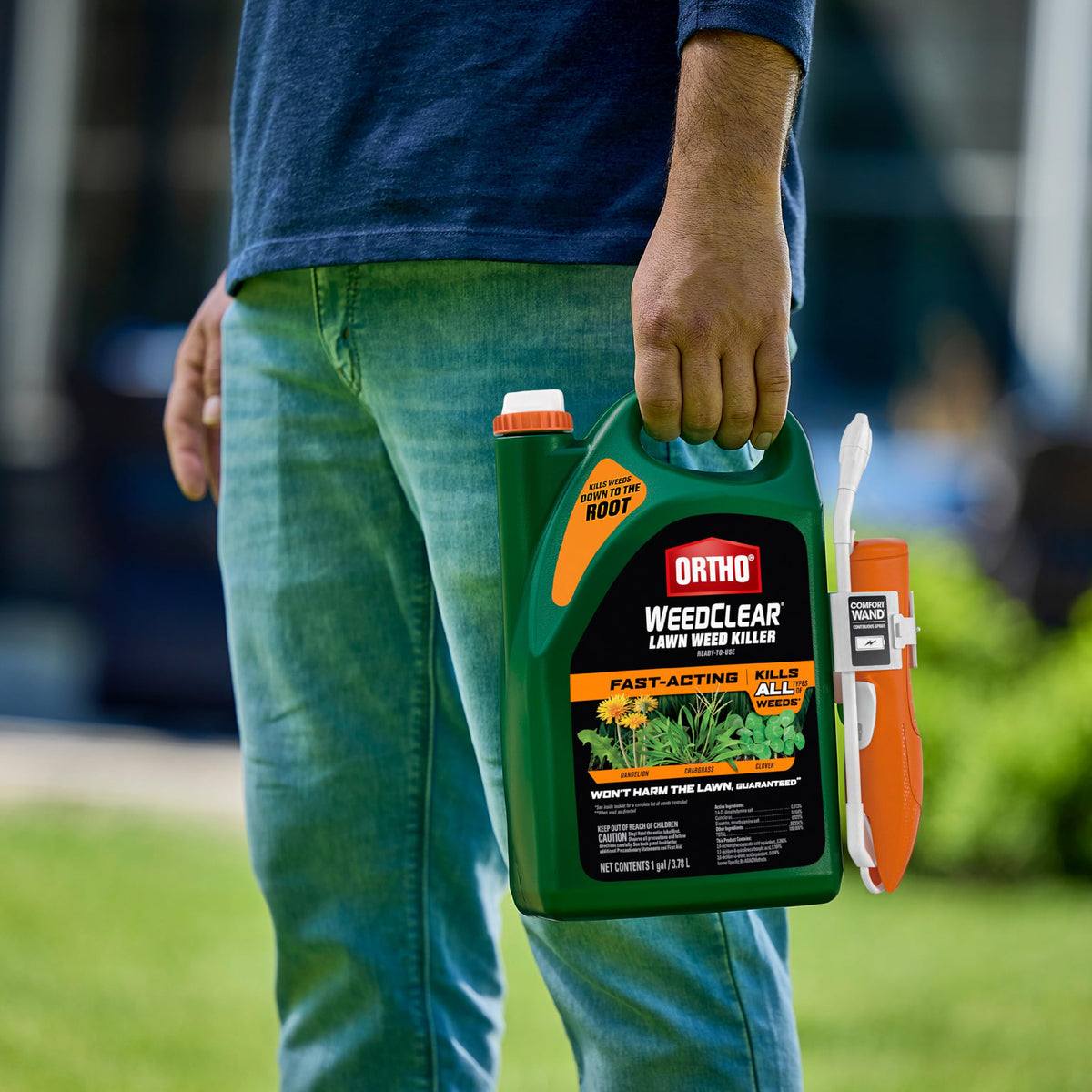 Ortho WeedClear Lawn Weed Killer Ready-to-Use with Comfort Wand, 1 gal. H2660