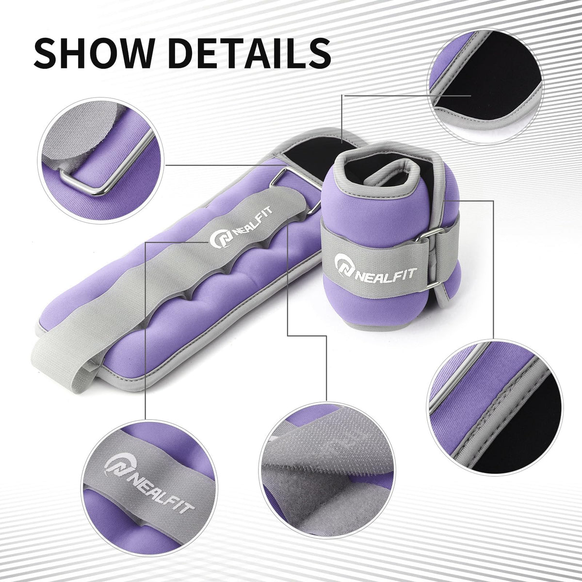 Ankle Weights with Adjustable Strap H9699