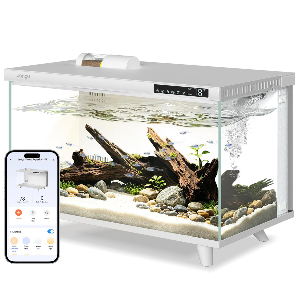 5 Gallon Smart Fish Tank Aquarium Kit M727637