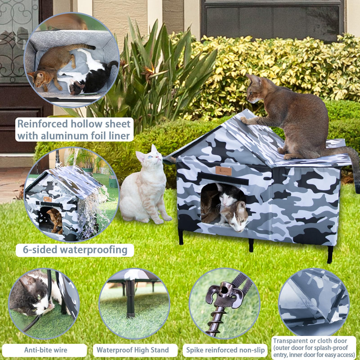 Extra Large Heated Weatherproof Cat House P85970