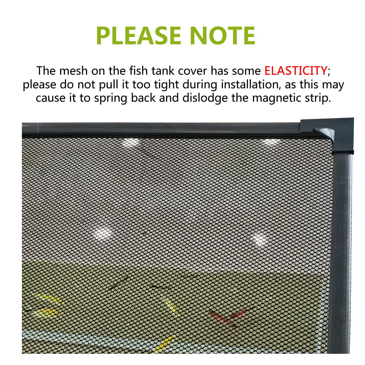 Fish Tank Cover Net Aquarium Lid Mesh Top 39"X19" M136