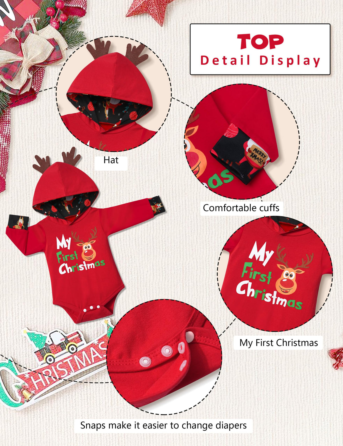 Newborn Baby Boy 2PCS Hoodies and Long Pants Outfits Set R430