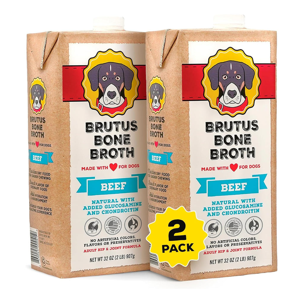 Instant Bone Broth Dog Food Topper Beef Flavor Pack of 2 W9797